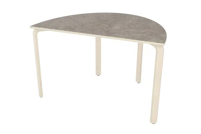 Alba akustikkbord halv oval grå B120 x D80 x H64 cm 