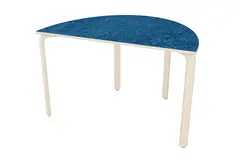 Alba akustikkbord halv oval bl&#229; B120 x D80 x H73 cm