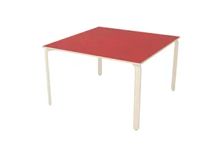 Alba akustikkbord rød 3131 B120 x D120 x H64 cm