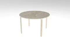 Alba akustikkbord grå 3146 Ø120 x H43 cm