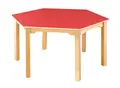Marius laminatbord sekskant r&#248;d &#216;120 x H76 cm