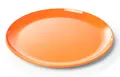 Flat tallerken oransje Ø19 cm