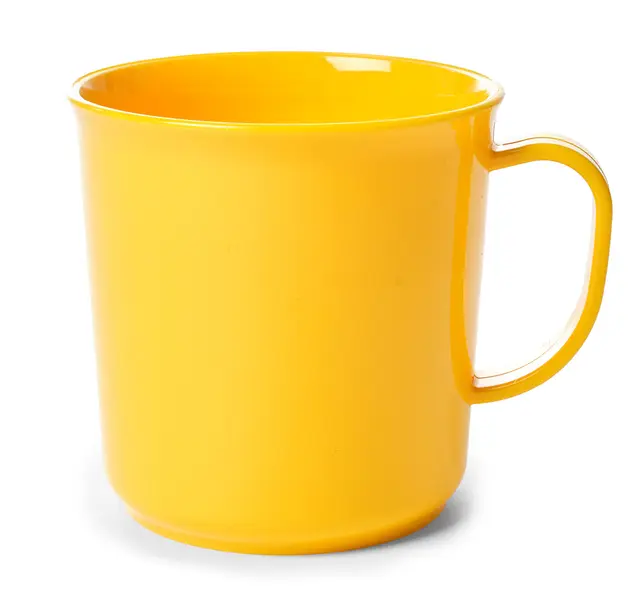 Kopp med hank gul 20 cl 