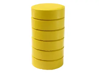Fargeblokker junior gul Ø44 mm, 6 stk