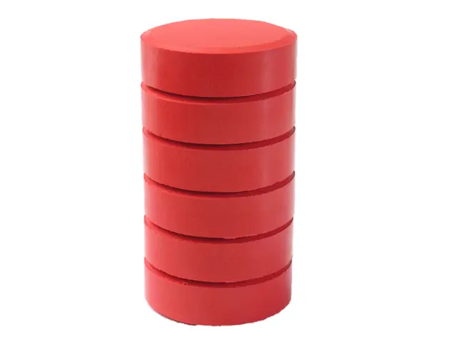 Fargeblokker junior rød Ø44 mm, 6 st 