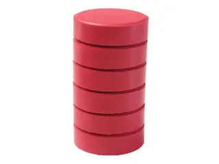 Fargeblokker junior karmin Ø44 mm, 6 stk