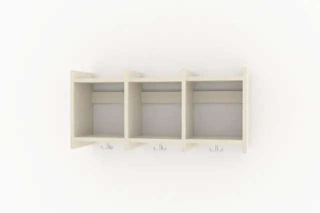 Line vegghengt garderobe 3 rom B83 x D25 x H38 cm 