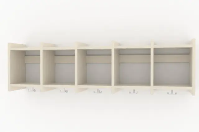 Line vegghengt garderobe 5 rom B136 x D25 x H38 cm 