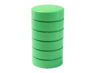 Fargeblokker junior grønn Ø44 mm, 6 stk