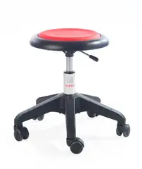 Micro polstret pedagogstol rød H38-50 cm