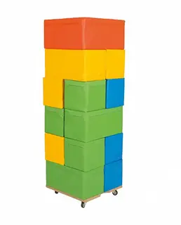Skumklosser med rullevogn og trekk 20 stk