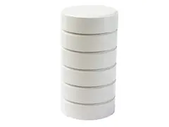 Fargeblokker junior hvit &#216;44 mm, 6 stk