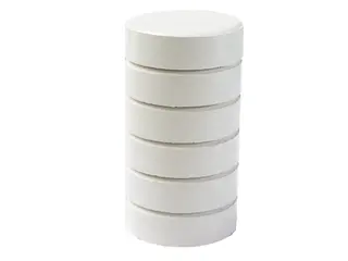 Fargeblokker junior hvit Ø44 mm, 6 stk