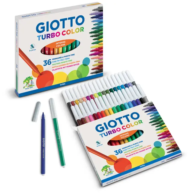 Giotto Turbo Color barnetusjer 24 stk 