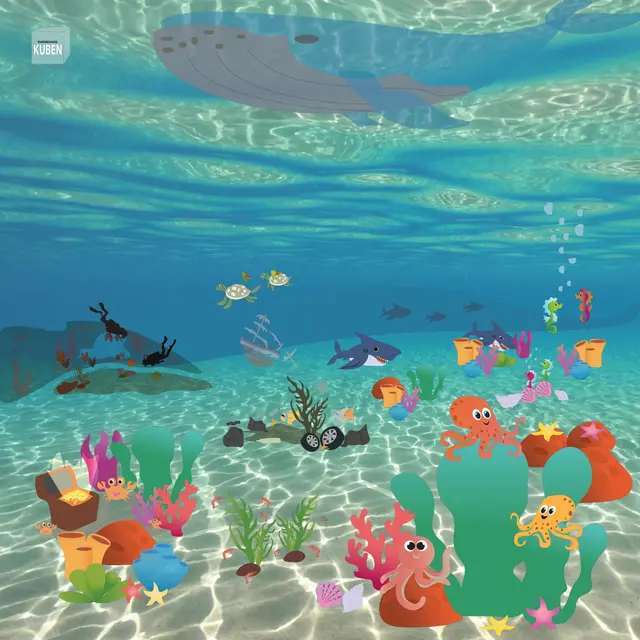 Barnehagekuben banner havet 