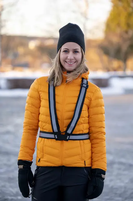 Reflekssele sort One Size, S-XXL 