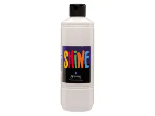 Shine akrylmaling hvit 500 ml