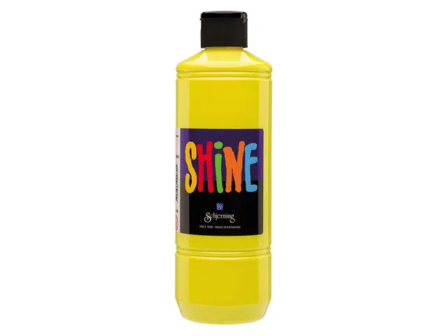 Shine akrylmaling blandegul 500 ml 