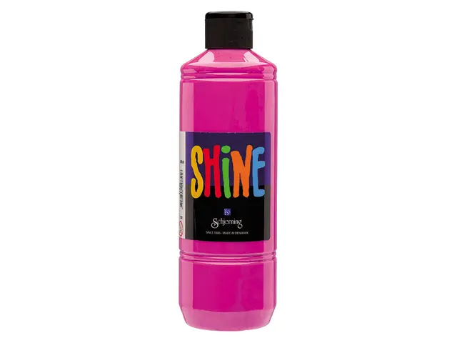 Shine akrylmaling rosa 500 ml 