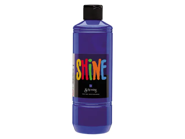 Shine akrylmaling blå 500 ml 