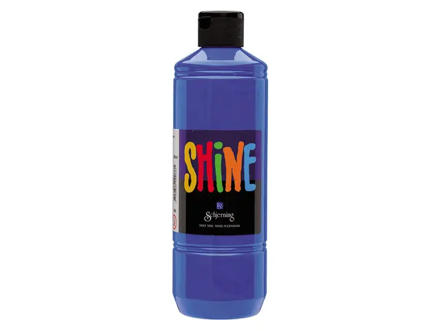 Shine akrylmaling blandeblå 500 ml 
