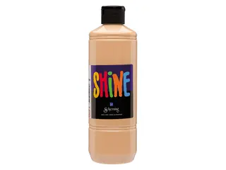 Shine akrylmaling lys fersken 500 ml