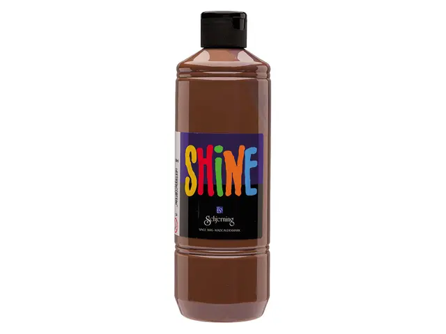 Shine akrylmaling brun 500 ml 