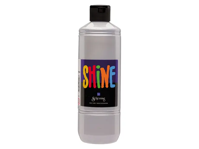 Shine akrylmaling sølv 500 ml 
