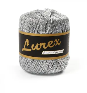 Glittergarn sølv 25 g