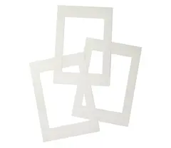 Passepartout A4 hvit 30 stk