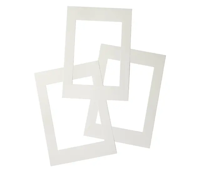 Passepartout A4 hvit 30 stk 