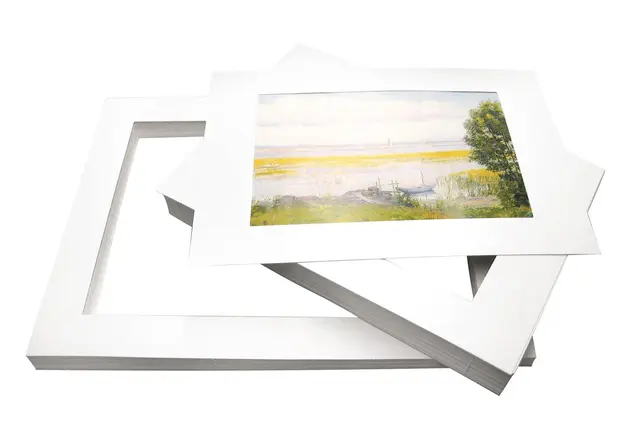 Passepartout A3 hvit 30 stk 