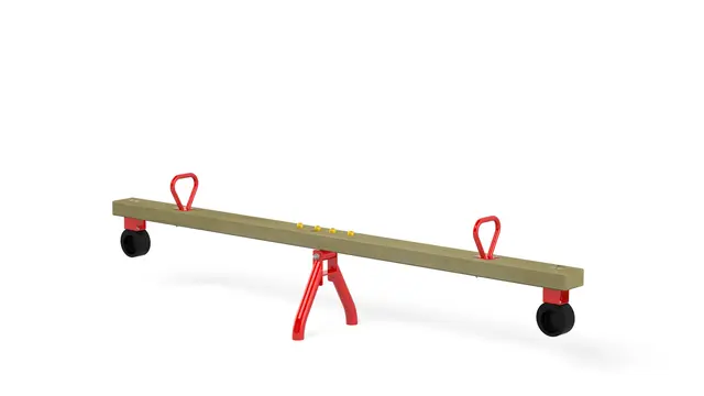 Vippe 2 seter L300 x B48 x H71 cm, rød 