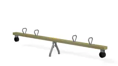 Vippe 4 seter L360 x B48 x H71 cm, m&#248;rk gr&#229;