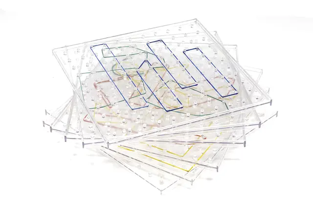 Geobrett med strikk L23 x B23 cm, 6 stk 