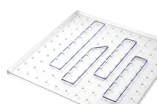 Geobrett med strikk L23 x B23 cm, 6 stk