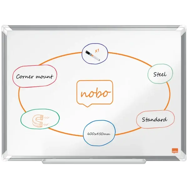 Whiteboardtavle Premium lakkert B60 x H45 cm 