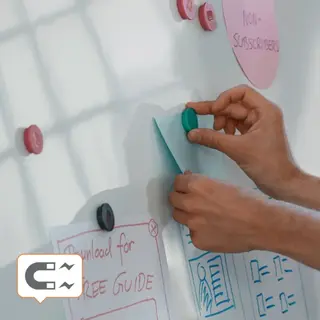 Whiteboardtavle Premium emaljert