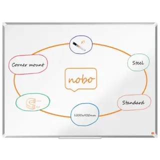 Whiteboardtavle Premium emaljert B120 x H90 cm