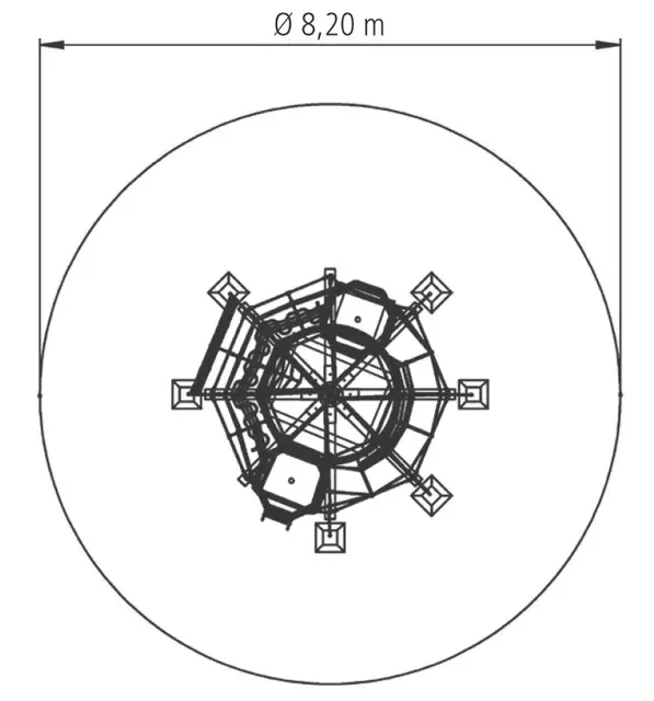 Eagles nest klatrestativ Ø430 x H575 cm 