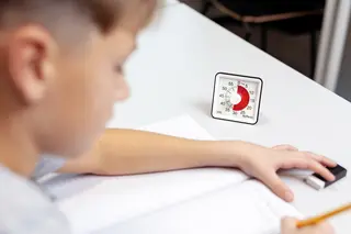 Konsentrasjonsklokke liten L8 x B8 cm