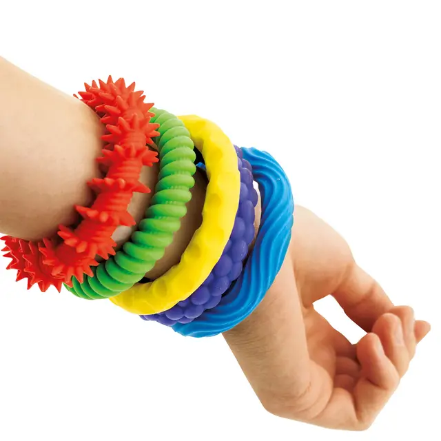 Taktile armbånd 5 stk 