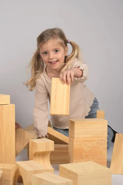 Woody myke byggeklosser 56 stk 