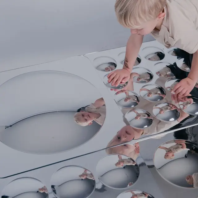 Speil 16 konvekse kupler L50 x B50 cm 