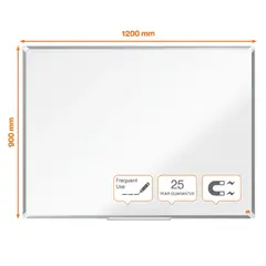 Whiteboardtavle Premium emaljert B120 x H90 cm