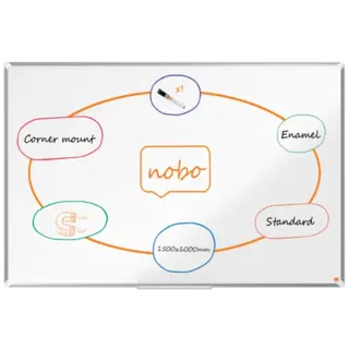 Whiteboardtavle Premium emaljert B150 x H100 cm
