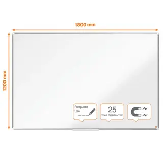 Whiteboardtavle Premium emaljert B180 x H120 cm