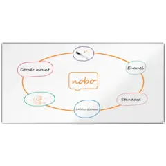 Whiteboardtavle Premium emaljert B240 x H120 cm