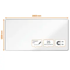 Whiteboardtavle Premium emaljert B240 x H120 cm