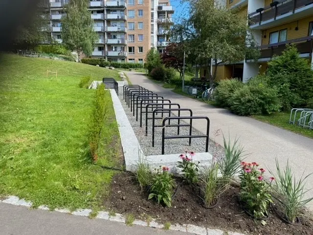 Sykkelstativ A-stativ for nedstøping B80 x H100 cm 